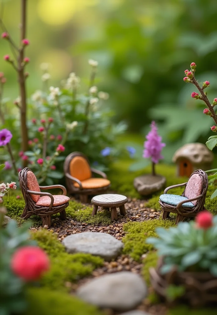 DIY Fairy Garden Ideas: A Creative Guide with 17 Miniature Fantasy Inspirations - 2. Miniature Furniture Creations