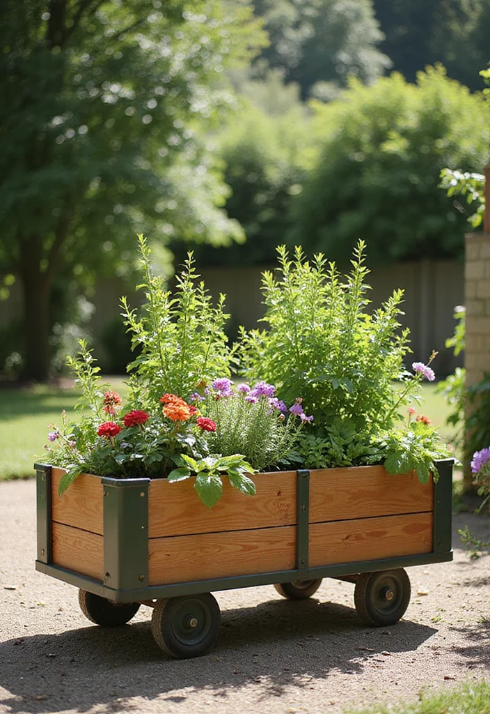 DIY Raised Garden Bed: A Step-by-Step Guide with 17 Creative Build Inspirations - 14. Portable Raised Garden Bed