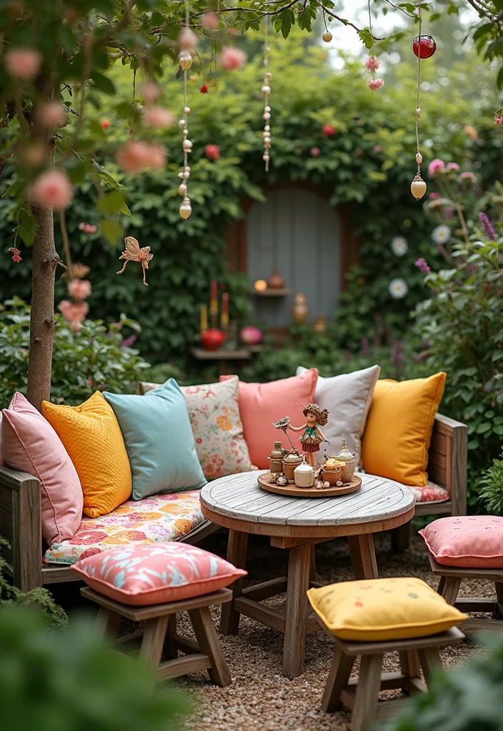Fairy Garden Theme Party: A Fantasy Guide with 19 Playful Enchanted Inspirations - 12. Outdoor Seating Arrangements