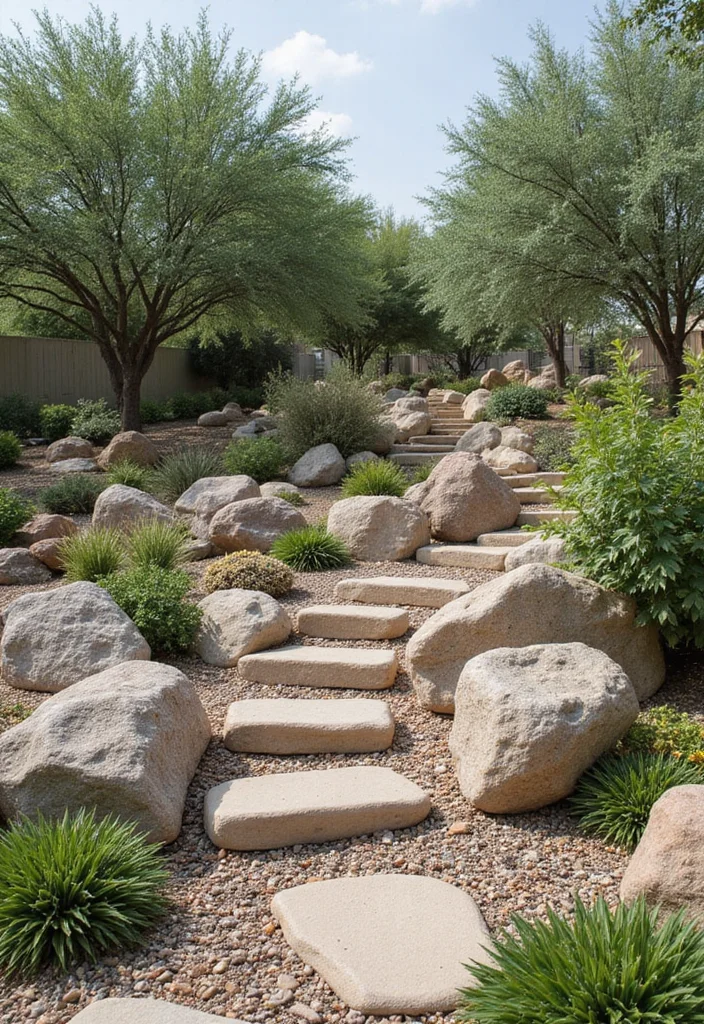 Front Yard Garden Design: A Curb Appeal Guide with 18 Stylish Outdoor Inspirations - 9. Stone and Rock Gardens