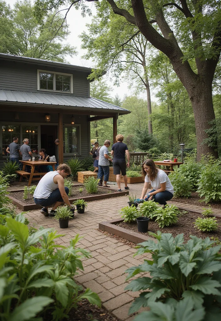 Garden Coffee Shop Design Outdoor: A Cozy Guide with 18 Relaxed Atmosphere Inspirations - 16. Community Garden Space