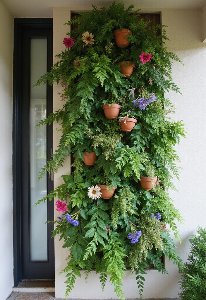Garden Design Front of House: A Welcoming Guide with 17 Entrance-Focused Inspirations - 4. Vertical Gardens