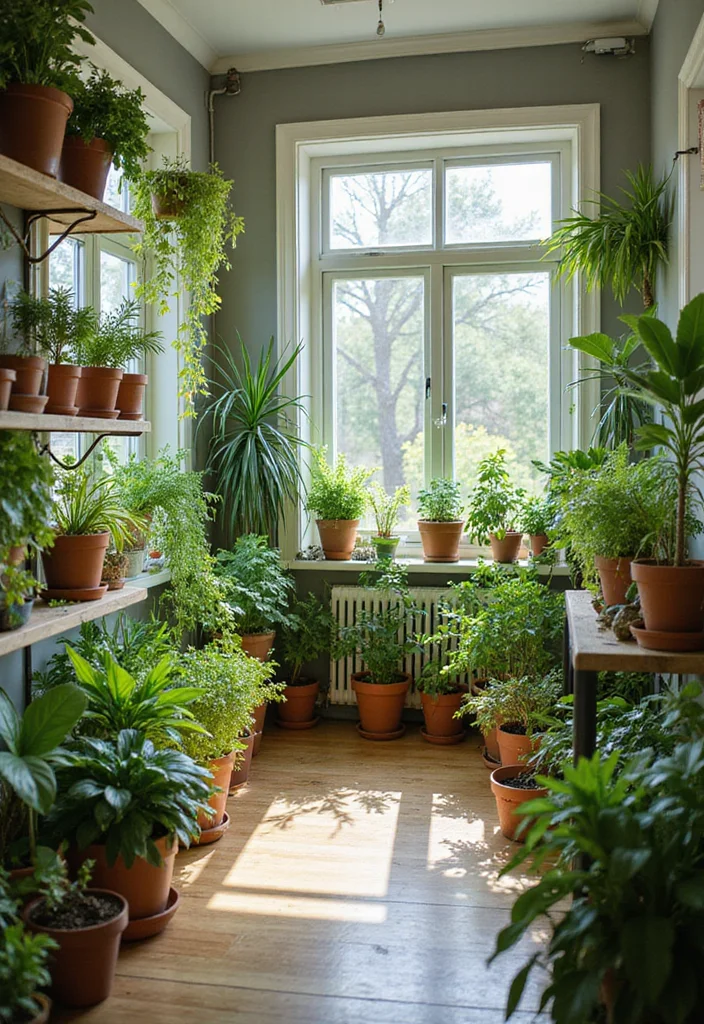 Garden Design Plans Drawing Layout: A Detailed Guide with 19 Planning-Ready Inspirations - 19. Indoor Gardening: Bringing the Outdoors In