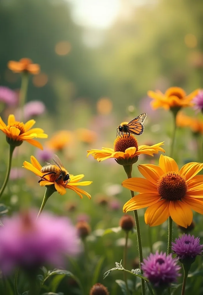 Garden Design Plans Drawing Layout: A Detailed Guide with 19 Planning-Ready Inspirations - 6. Pollinator Gardens: Attracting the Buzz