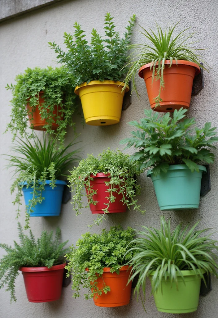 Garden Layout Ideas Design: A Practical Guide with 20 Well-Structured Outdoor Inspirations - 1. Wall-Mounted Planters