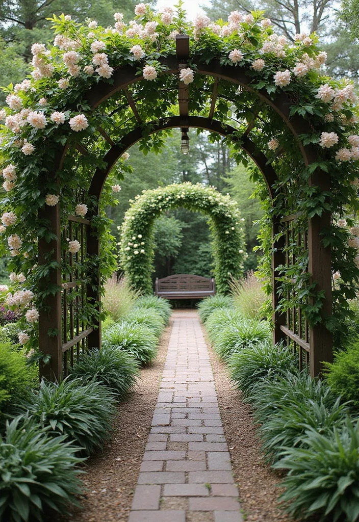 Garden Layout Ideas Design: A Practical Guide with 20 Well-Structured Outdoor Inspirations - 11. Garden Arches
