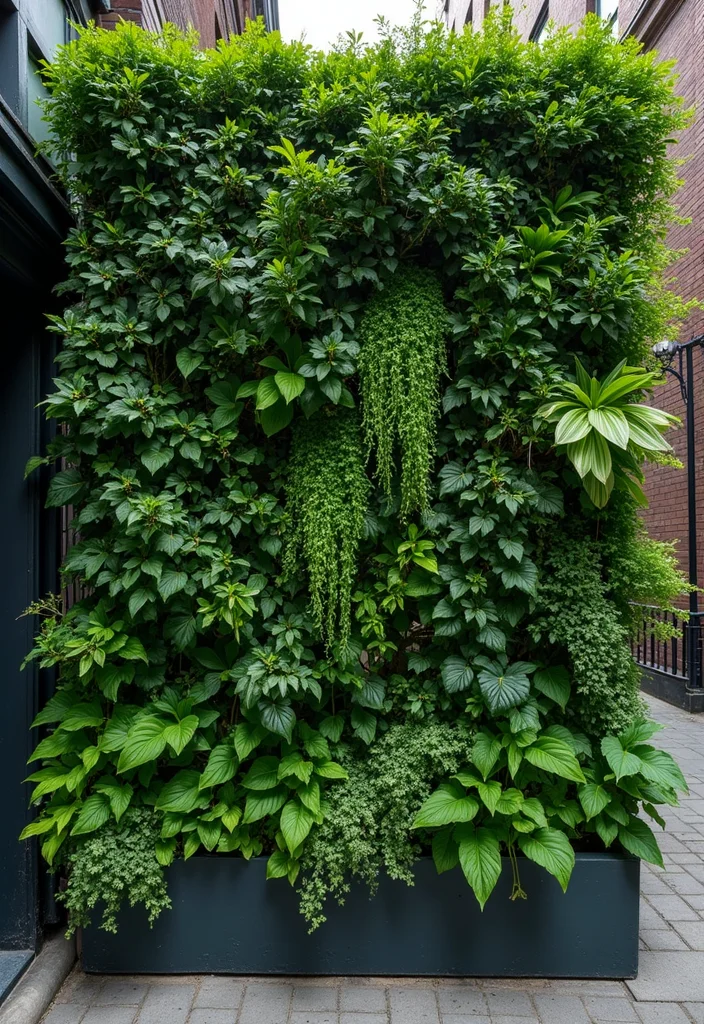 Garden Layout Ideas Design: A Practical Guide with 20 Well-Structured Outdoor Inspirations - 12. Vertical Green Walls