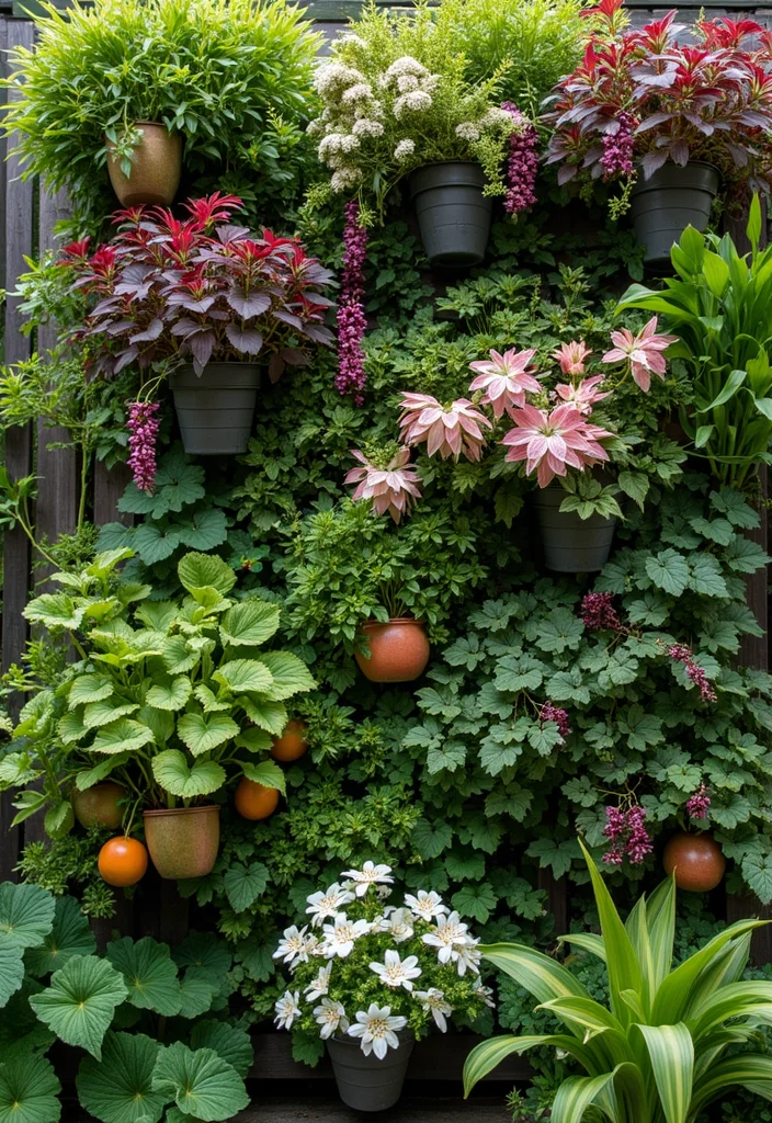 Garden Layout Ideas Design: A Practical Guide with 20 Well-Structured Outdoor Inspirations - 18. Seasonal Vertical Gardening