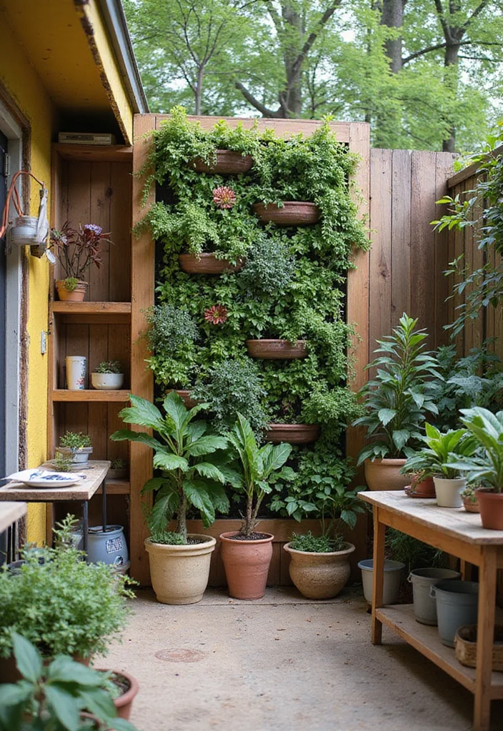 Garden Layout Ideas Design: A Practical Guide with 20 Well-Structured Outdoor Inspirations - 20. DIY Vertical Garden Projects