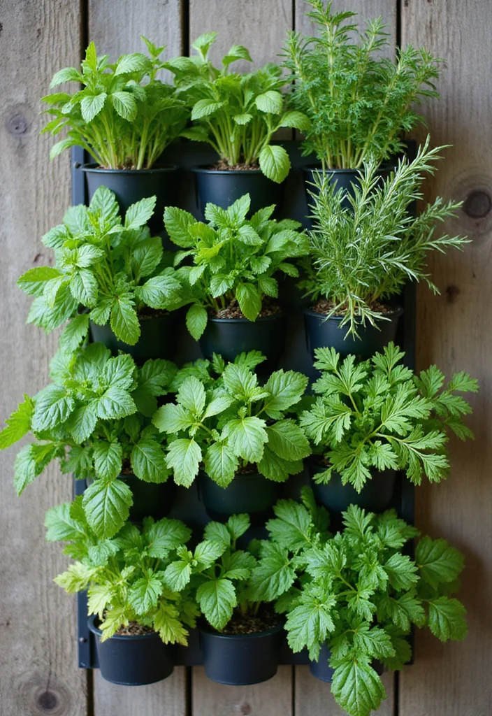 Garden Layout Ideas Design: A Practical Guide with 20 Well-Structured Outdoor Inspirations - 6. Vertical Herb Gardens