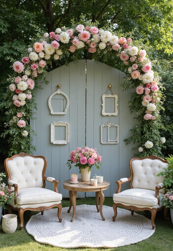 Garden Party Baby Shower Ideas: A Celebration Guide with 18 Whimsical Styling Inspirations - 12. Garden Photography Corner