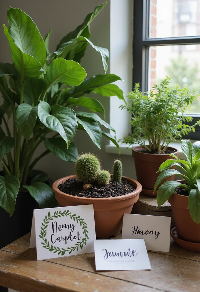 Garden Room Ideas Interior Design: A Cozy Guide with 18 Nature-Blended Interior Inspirations - 17. Personalizing Plant Labels