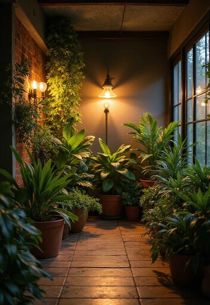 Garden Room Ideas Interior Design: A Cozy Guide with 18 Nature-Blended Interior Inspirations - 4. Green Lighting Solutions