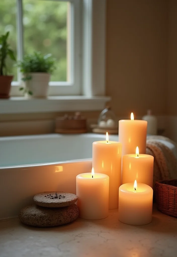 Garden Tub Decor Master Bath: A Relaxing Guide with 19 Spa-Like Styling Inspirations - 7. Scented Candles