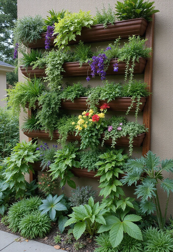 Grow a Garden Layout: A Practical Guide with 18 Beginner-Friendly Layout Inspirations - 1. Vertical Garden Wonder