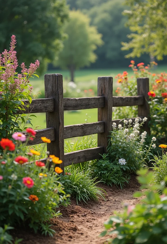 Hayday Farm Design Garden Layouts: A Fun Guide with 19 Farm-Style Creative Concepts - 18. Rustic Farm Fencing
