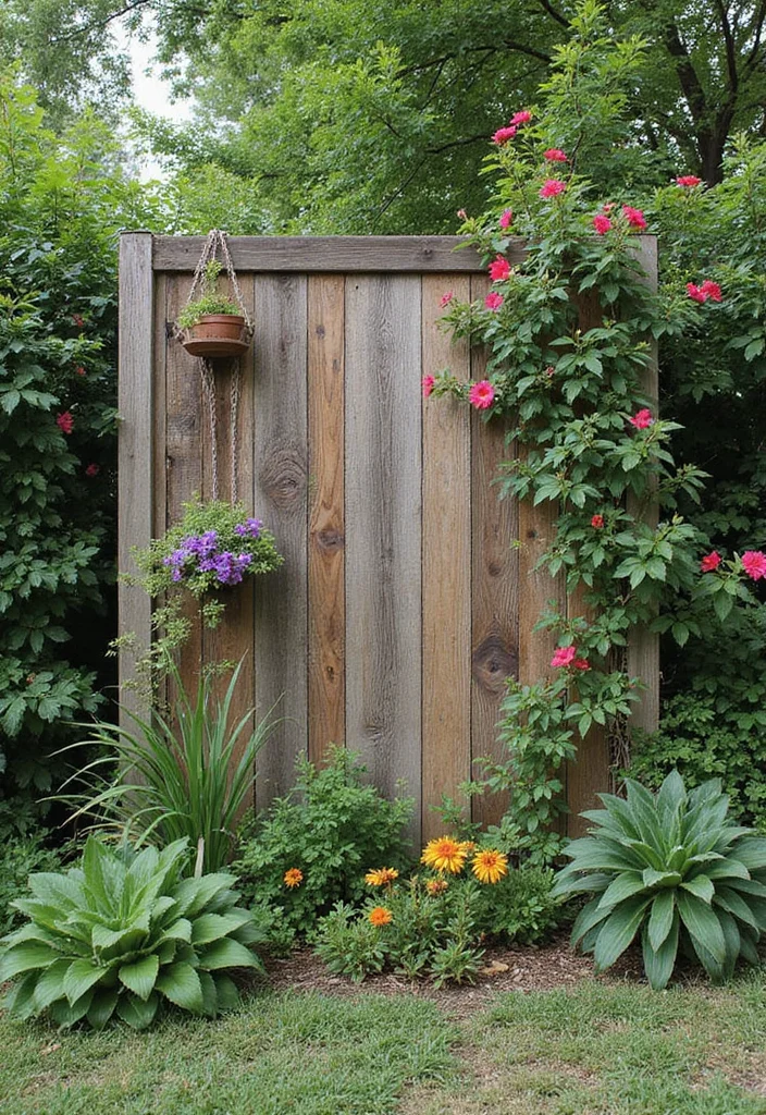 Hippie Garden Ideas Boho Decor: A Free-Spirited Guide with 18 Eclectic Design Inspirations - 12. Rustic Garden Fences