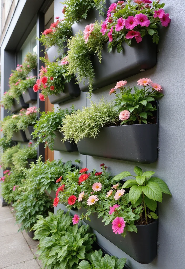 Home Garden Design Small Outdoor: A Practical Guide with 19 Compact Outdoor Inspirations - 3. Wall-Mounted Planters