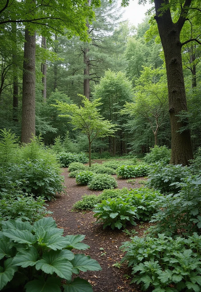 In Ground Vegetable Garden Design: A Productive Guide with 18 Easy-Grow Layout Inspirations - 18. Forest Garden Design