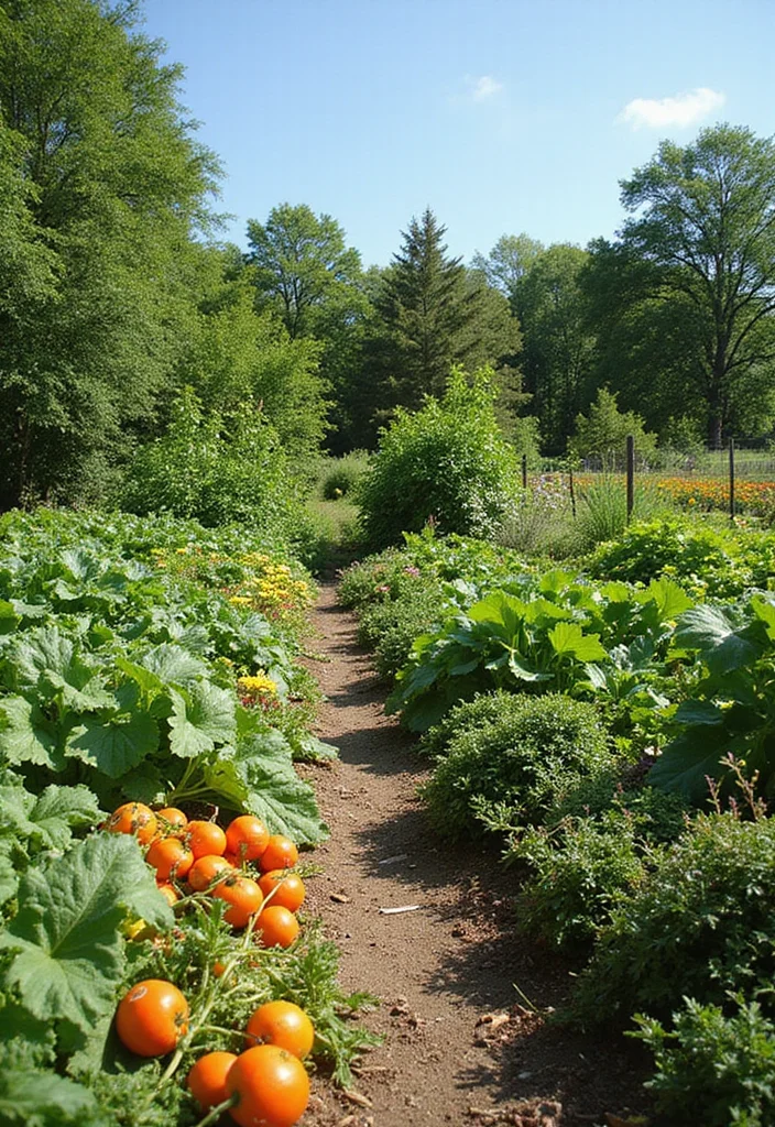 In Ground Vegetable Garden Design: A Productive Guide with 18 Easy-Grow Layout Inspirations - 7. Polyculture Garden