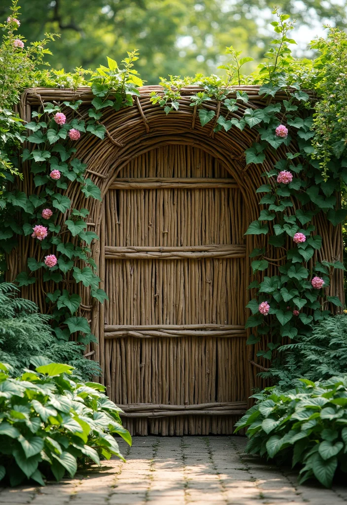 Mediterranean Garden Design Tuscan Style: A Warm Guide with 20 Old-World Charm Inspirations - 10. Use Natural Fencing