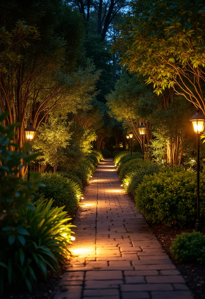 Modern Garden Design Landscaping Ideas: A Sleek Guide with 20 Contemporary Styling Inspirations - 15. Garden Lighting: Setting the Mood