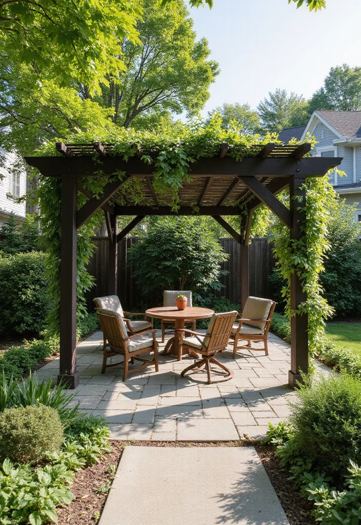 Modern Garden Design Landscaping Ideas: A Sleek Guide with 20 Contemporary Styling Inspirations - 16. Pergolas and Gazebos: Stylish Structures