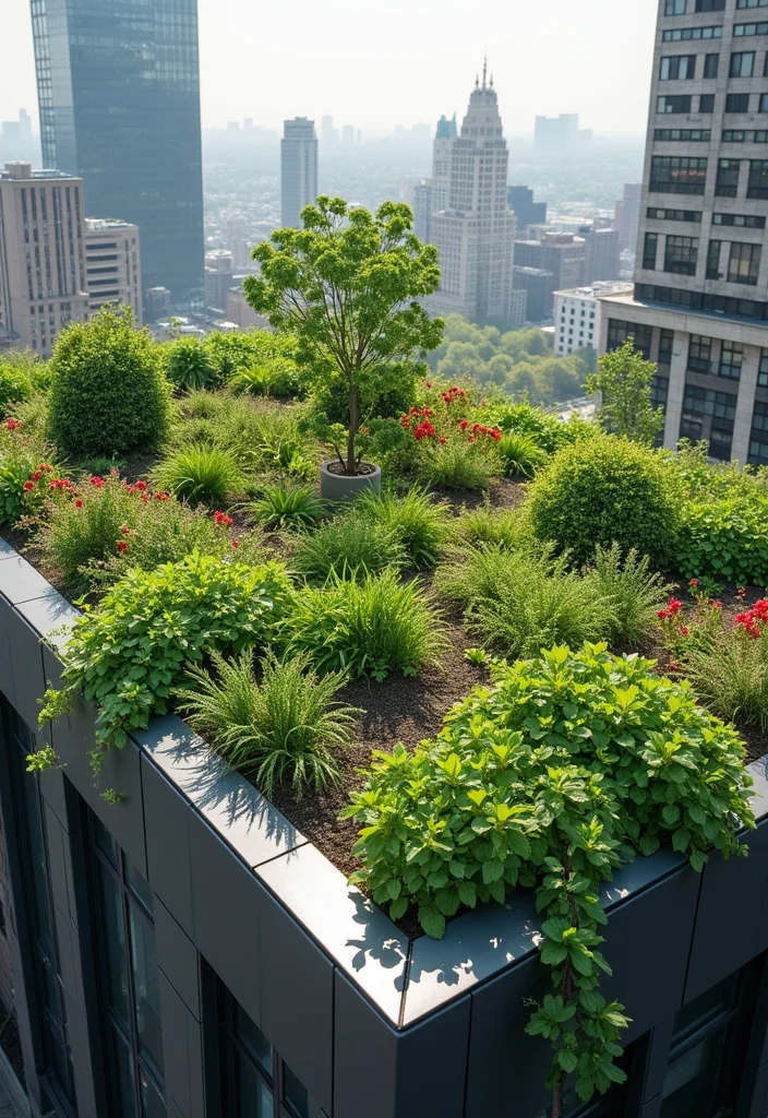 Modern Garden Design Landscaping Ideas: A Sleek Guide with 20 Contemporary Styling Inspirations - 18. Green Roofs: Eco-Friendly Solutions