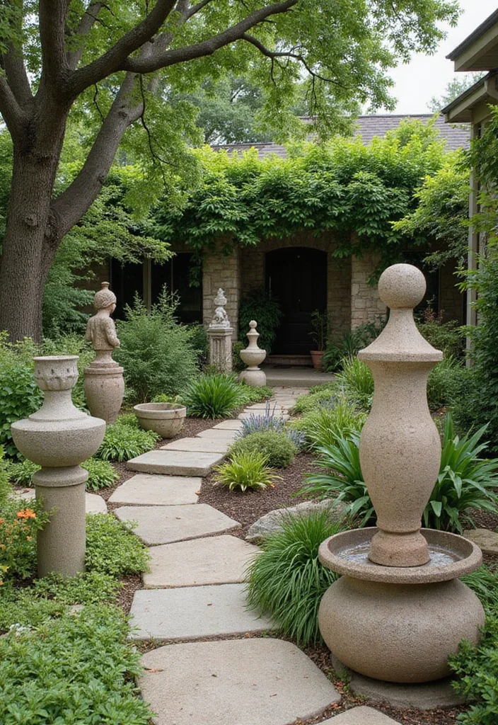 Modern Garden Design Landscaping Ideas: A Sleek Guide with 20 Contemporary Styling Inspirations - 20. Garden Art: Personalize Your Space