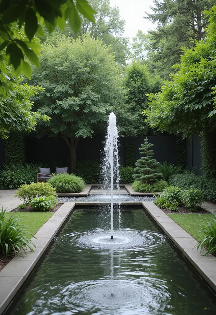 Modern Garden Design Landscaping Ideas: A Sleek Guide with 20 Contemporary Styling Inspirations - 6. Water Features: The Soothing Element