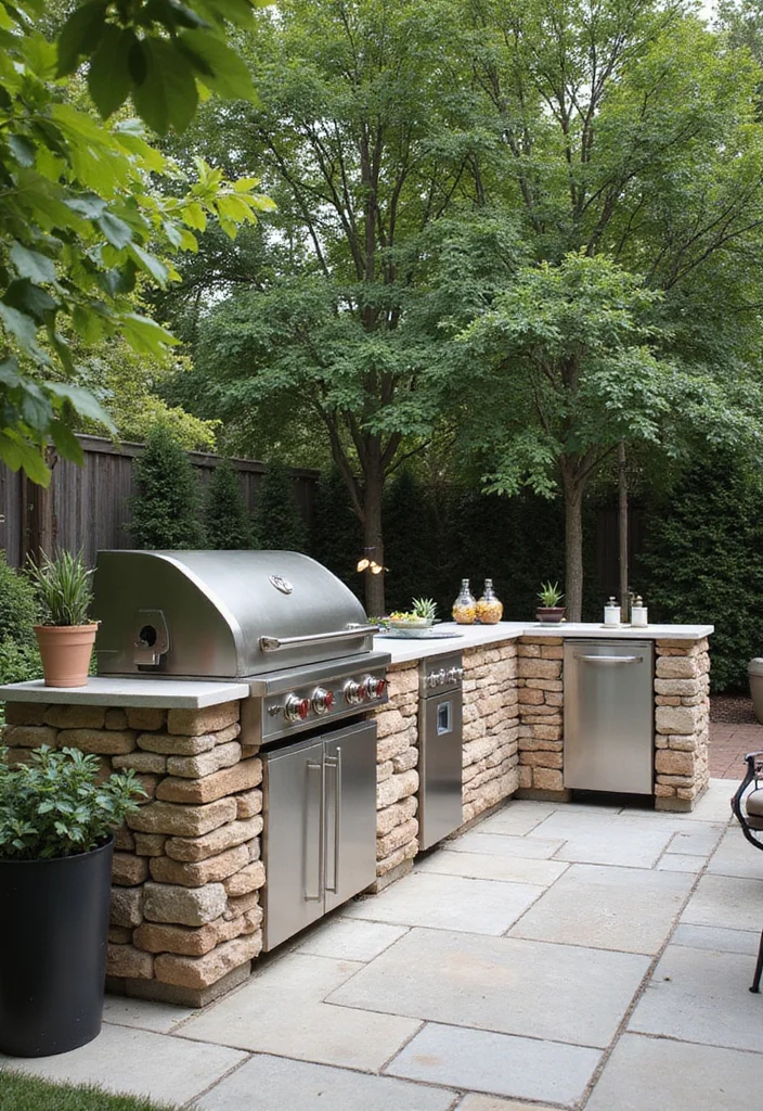 Modern Garden Design Luxury Backyards: A High-End Guide with 19 Elegant Outdoor Inspirations - 4. Outdoor Kitchens: Culinary Escapes
