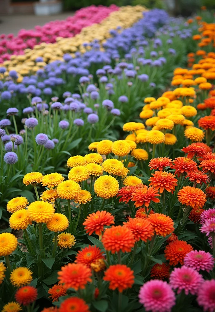 New Build Garden Ideas: A Fresh Guide with 18 Modern Outdoor Inspirations - 15. Seasonal Color Schemes