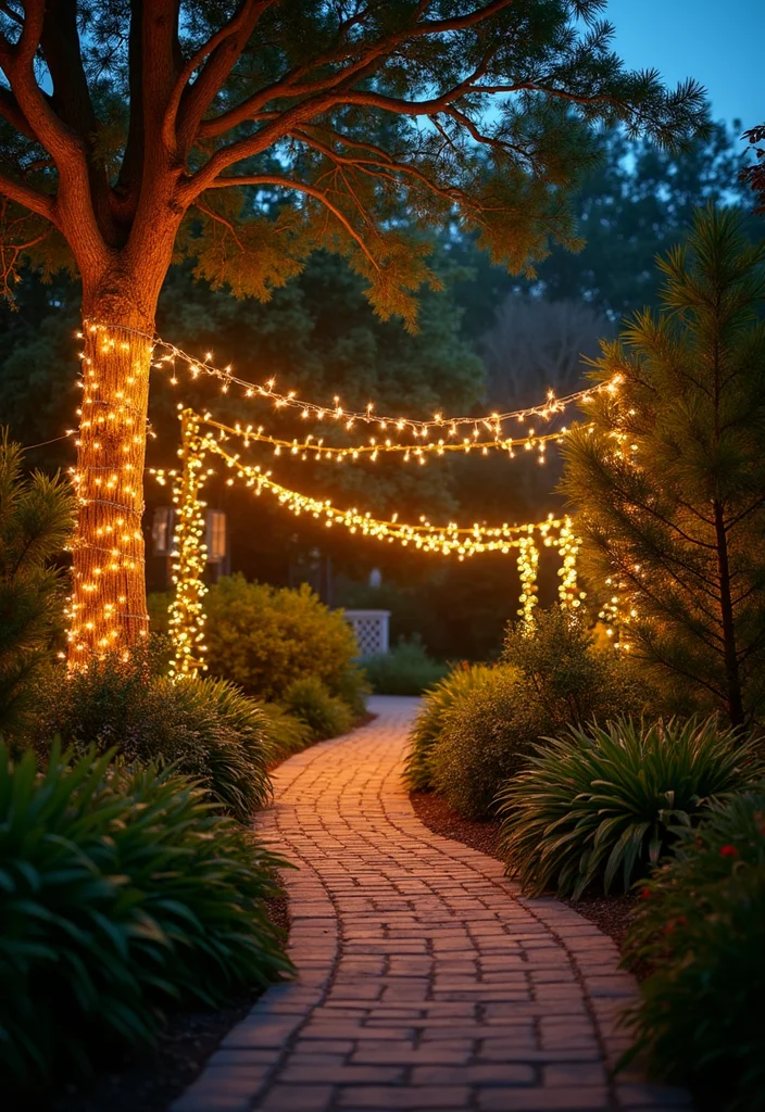 Over the Garden Wall: A Charming Guide with 17 Enchanted Inspiration Concepts - 6. Twinkling Lights: Transforming Evenings into Magic