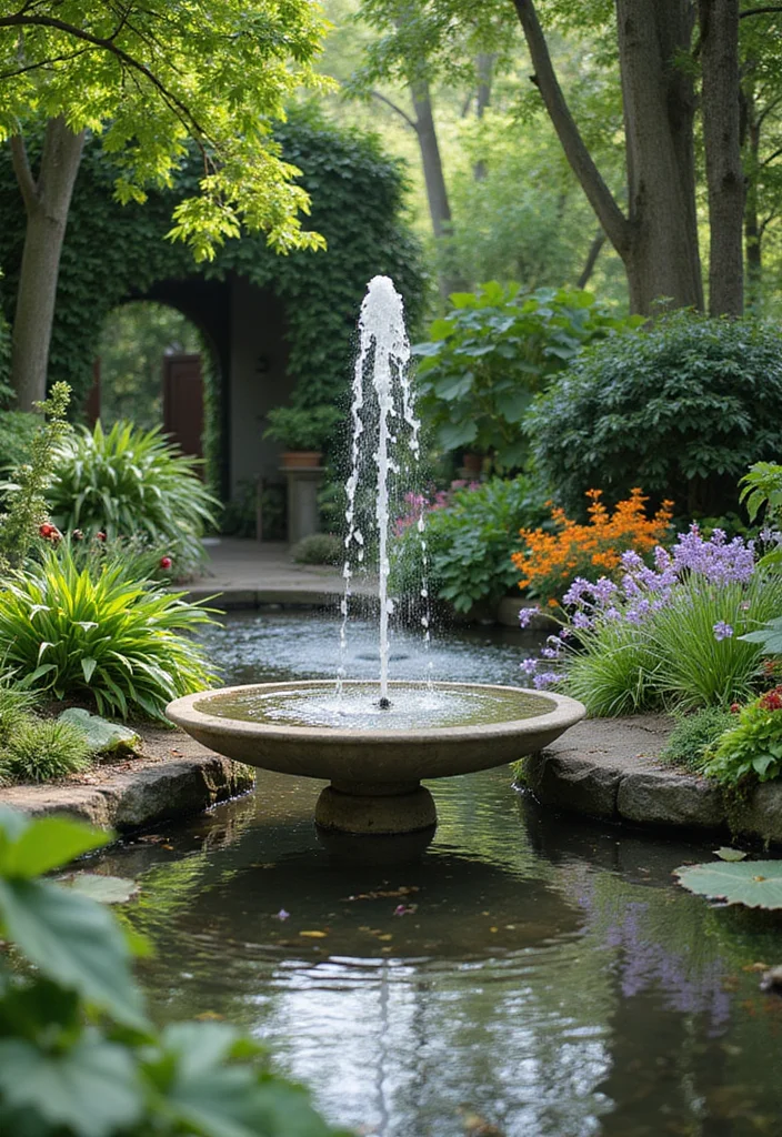 Over the Garden Wall: A Charming Guide with 17 Enchanted Inspiration Concepts - 7. Water Features: The Sound of Serenity