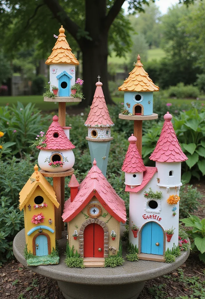 Over the Garden Wall Decor: A Themed Guide with 17 Story-Inspired Decorative Concepts - 3. Enchanted Birdhouses