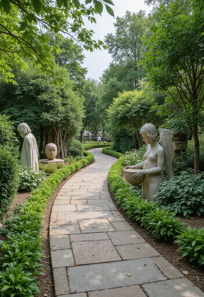 Plant Decor Outdoor Garden Ideas: A Lively Guide with 18 Nature-Driven Styling Inspirations - 12. Garden Art