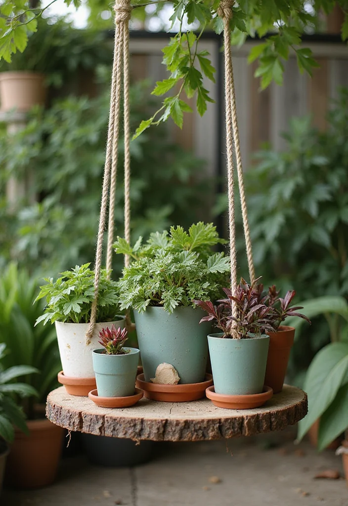 Plant Decor Outdoor Garden Ideas: A Lively Guide with 18 Nature-Driven Styling Inspirations - 6. Plant Swings