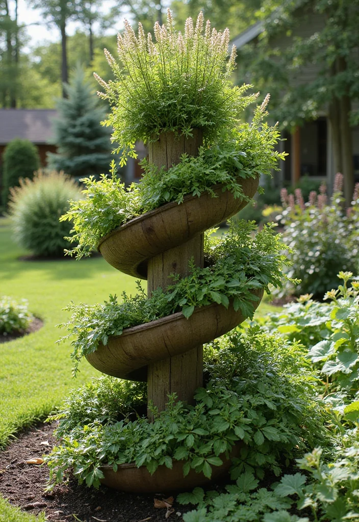 Raised Garden Beds DIY: A Hands-On Guide with 20 Building-Friendly Inspirations - 14. Herb Spiral Gardens