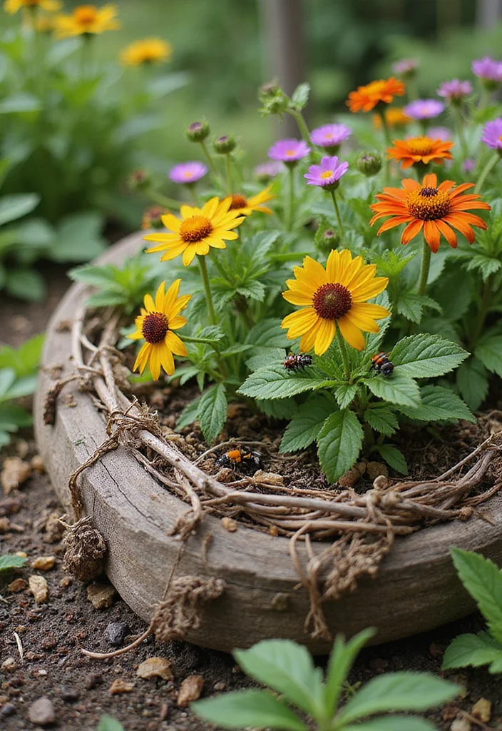 Raised Garden Beds DIY: A Hands-On Guide with 20 Building-Friendly Inspirations - 15. Bug Hotel Raised Beds