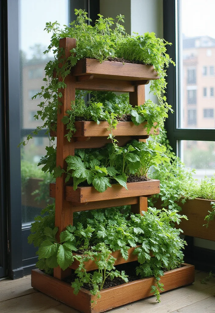Raised Garden Beds Layout: A Structured Guide with 19 Efficient Growing Layout Inspirations - 2. Vertical Tower Garden
