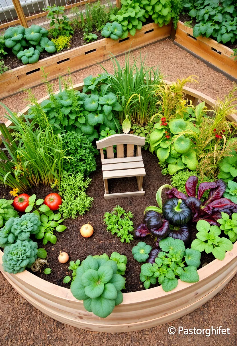 Raised Vegetable Garden Design Layout: A Builder’s Guide with 19 Productive Layout Inspirations - 6. Circular Garden Beds