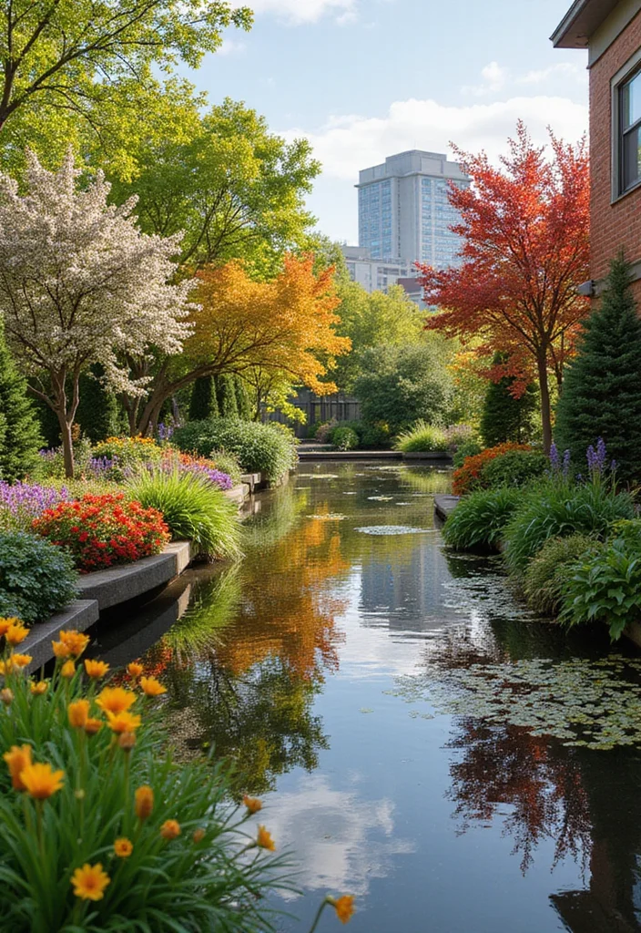 Roof Garden Design Rooftop Terrace: A Stylish Guide with 20 Elevated Outdoor Inspirations - 9. Seasonal Planting: Year-Round Delight