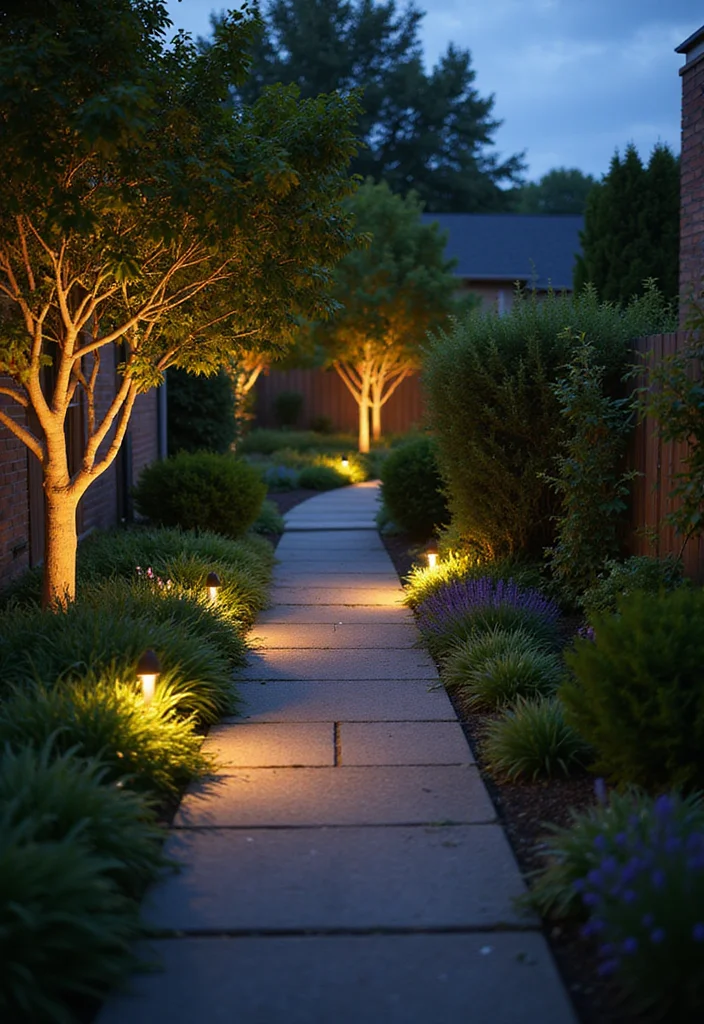 Small Front Garden Ideas: A Compact Guide with 18 Charming Outdoor Inspirations - 10. Garden Lighting