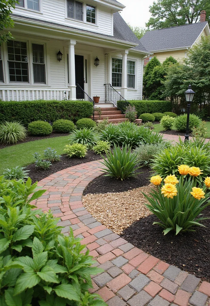 Small Front Garden Ideas: A Compact Guide with 18 Charming Outdoor Inspirations - 16. Use of Color Theory