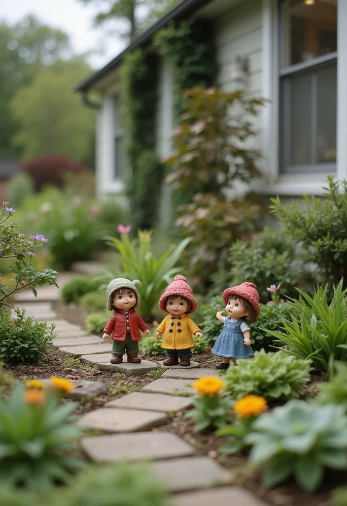 Small Front Garden Ideas: A Compact Guide with 18 Charming Outdoor Inspirations - 6. Miniature Garden Scenes