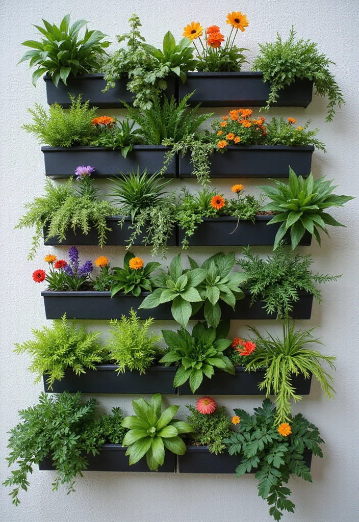 Small Front Garden Ideas UK: A Practical Guide with 18 Inspiring Outdoor Concepts - 1. Vertical Wall Planters