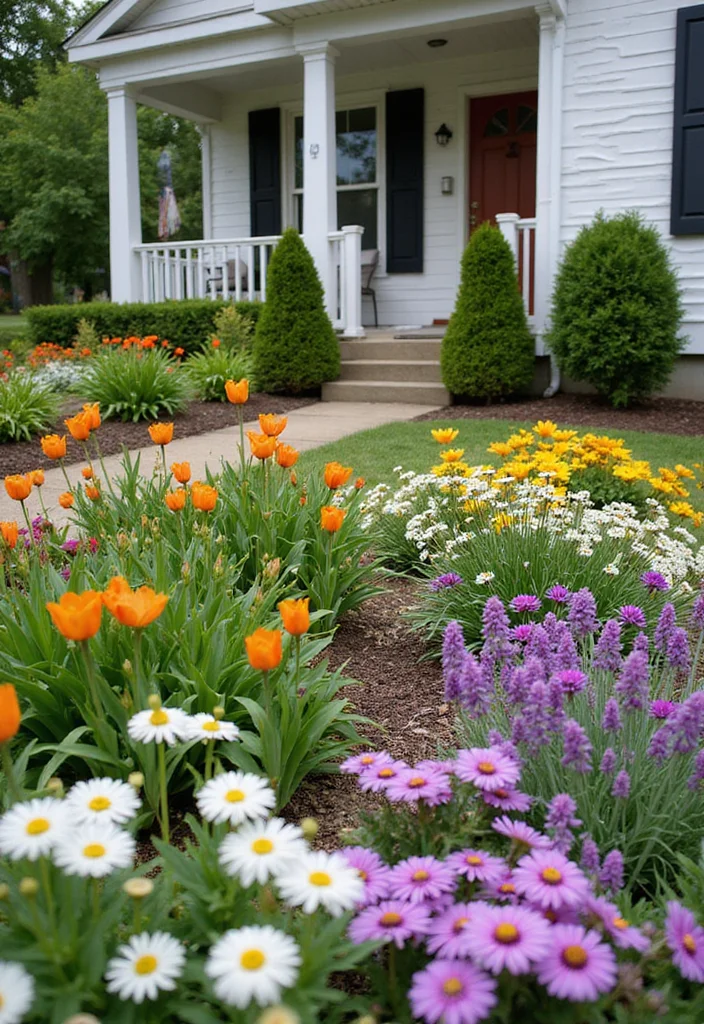 Small Front Garden Ideas UK: A Practical Guide with 18 Inspiring Outdoor Concepts - 12. Color Coordination