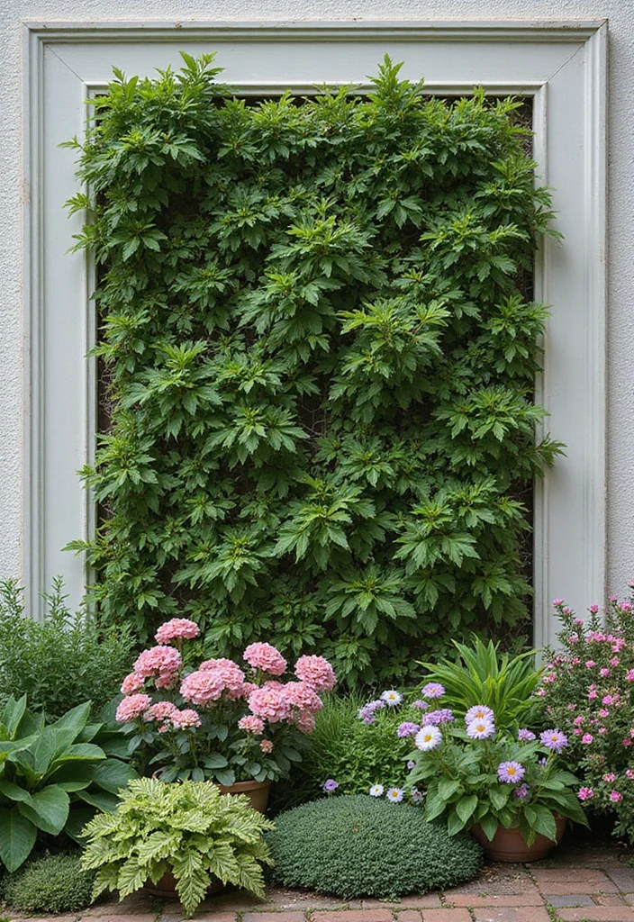 Small Front Garden Ideas UK: A Practical Guide with 18 Inspiring Outdoor Concepts - 5. Vertical Garden Frames