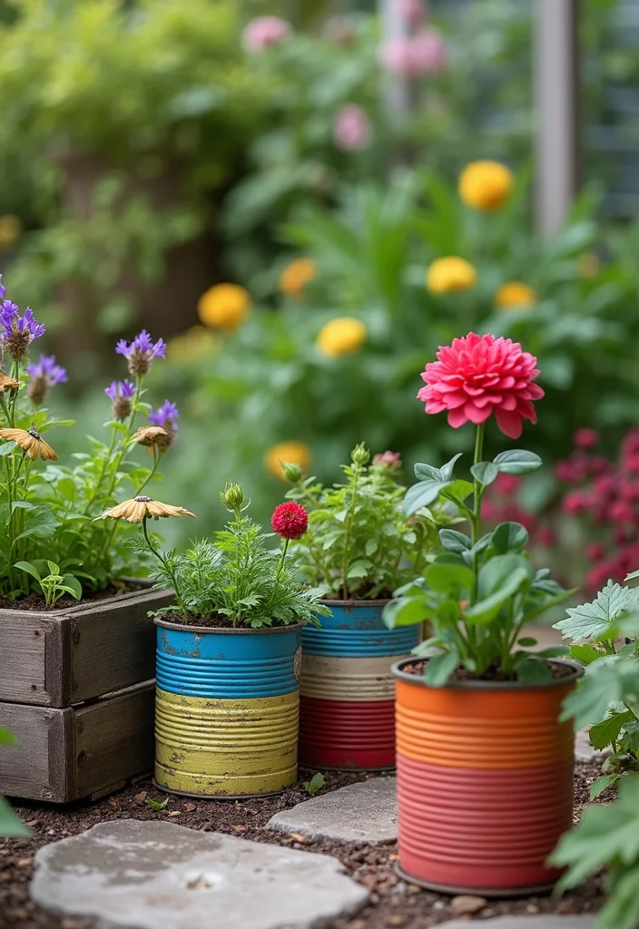 Small Garden Design Ideas Budget: A Cost-Savvy Guide with 17 Affordable Makeover Inspirations - 3. Upcycled Garden Decor: Eco-Friendly Finds