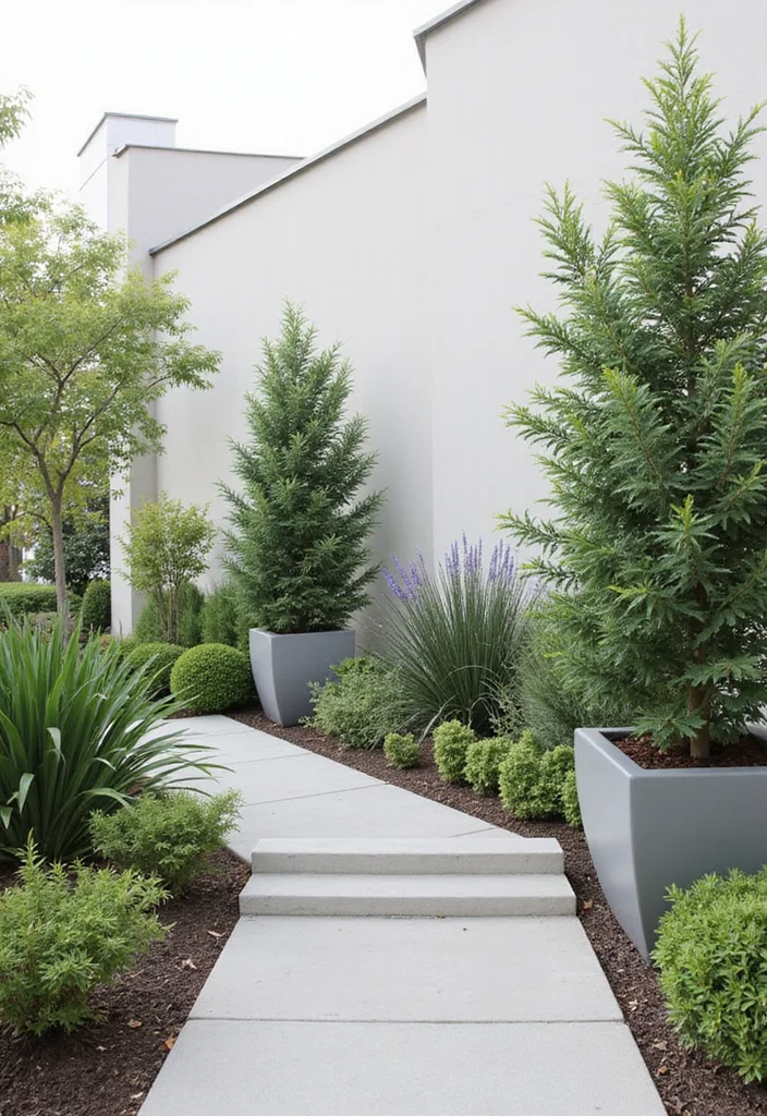 Small Garden Plans Layout Design: A Practical Guide with 18 Organized Layout Inspirations - 10. Modern Minimalist Design